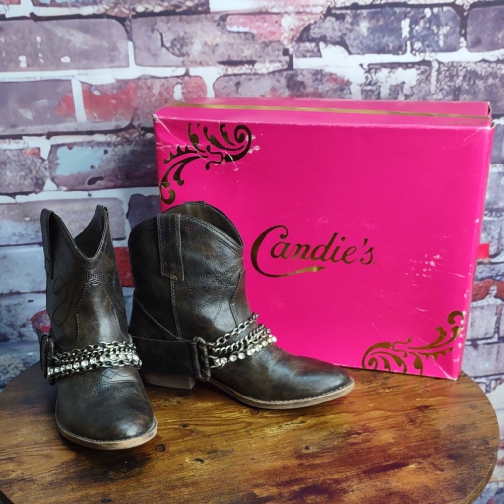 Candie's "Pasko" Embellished Ankle Boots